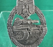 Panzer Assault Badge in Silver